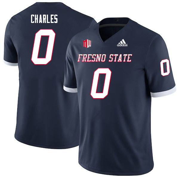 Men #0 Charlotin Charles Fresno State Bulldogs College Football Jerseys Sale-Navy Men #0 Charlotin Charles Fresno State Bulldogs College Football Jerseys Sale-Navy